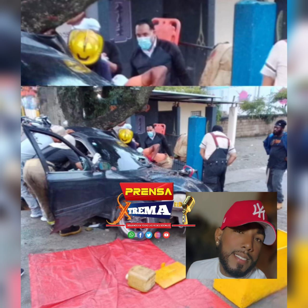 Impactante accidente con Kenia Almonte y Juan Carlos