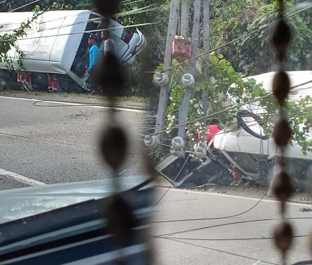 Accidente de autobús provoca múltiples heridos en autopista Duarte