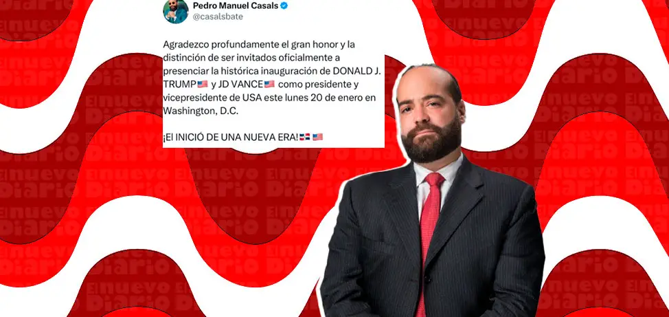 Presencia de Pedro Manuel Casals en la investidura de Trump y Vance